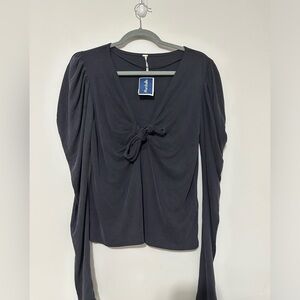 Free People | Women’s Free People Charcoal Grey Long Sleeve Top